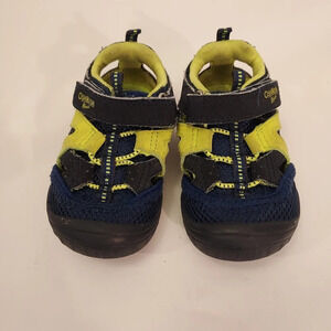 OshKosh B'gosh Drift-B Bump Toe Blue and Green Sandals